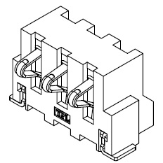 3pin彈片連接器 200001-3