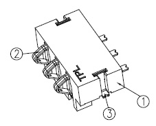 3pin彈片連接器 200037-2